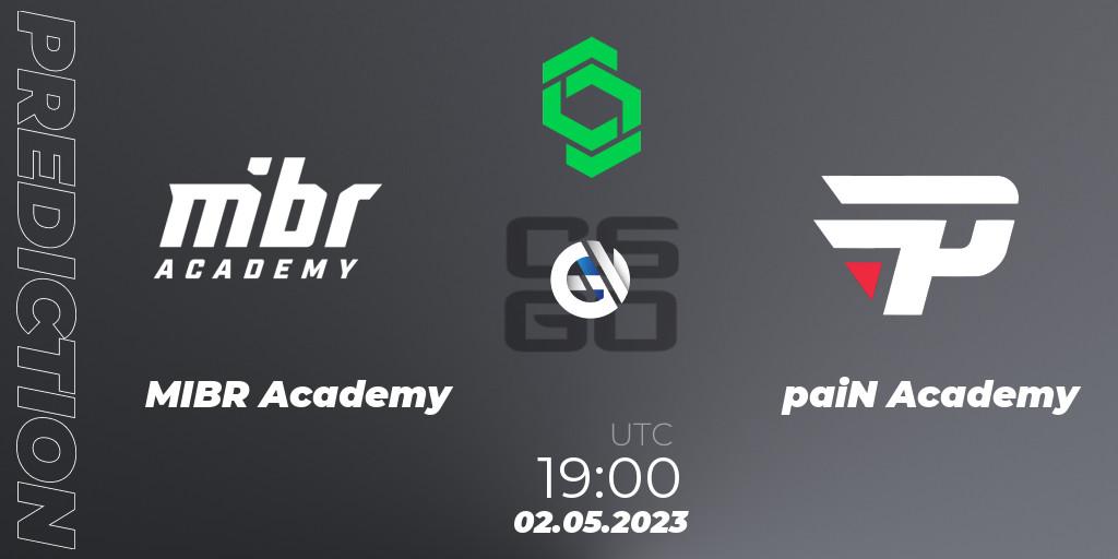 MIBR Academy contre paiN Academy : prédiction de match. 02.05.2023 at 19:00. Counter-Strike (CS2), CCT South America Series #7