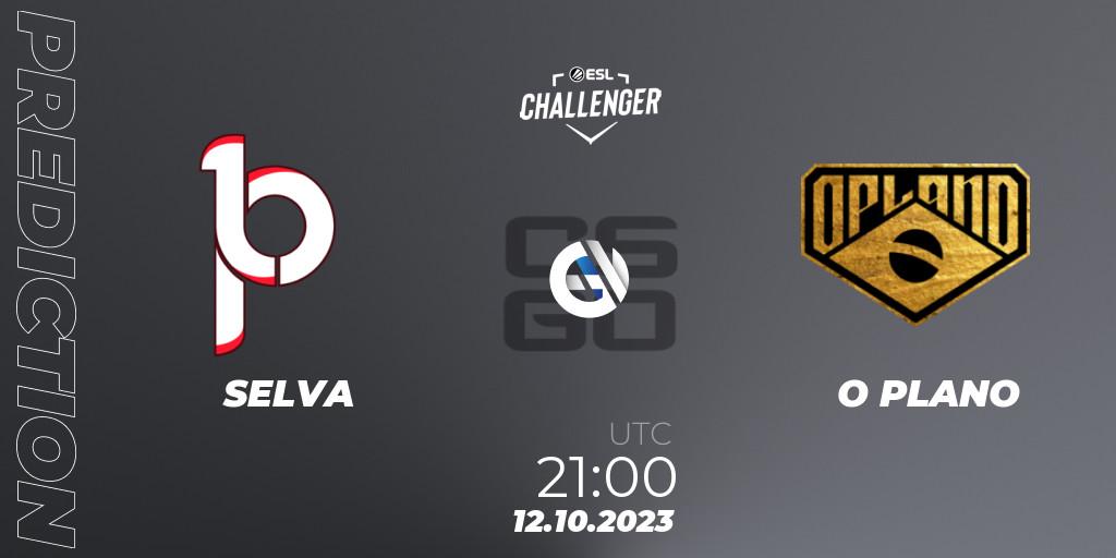 SELVA contre O PLANO : prédiction de match. 12.10.23. CS2 (CS:GO), ESL Challenger at DreamHack Winter 2023: South American Open Qualifier
