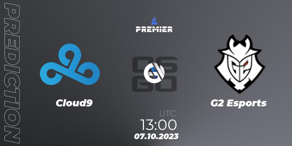 Cloud9 contre G2 Esports : prédiction de match. 07.10.23. CS2 (CS:GO), BLAST Premier Fall Showdown 2023