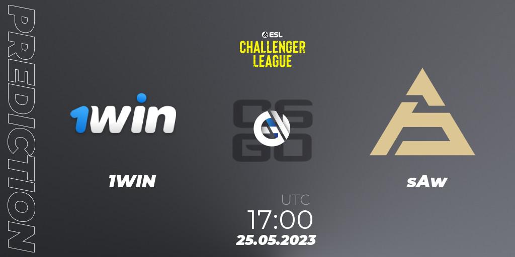 1WIN contre sAw : prédiction de match. 25.05.2023 at 17:00. Counter-Strike (CS2), ESL Challenger League Season 45: Europe