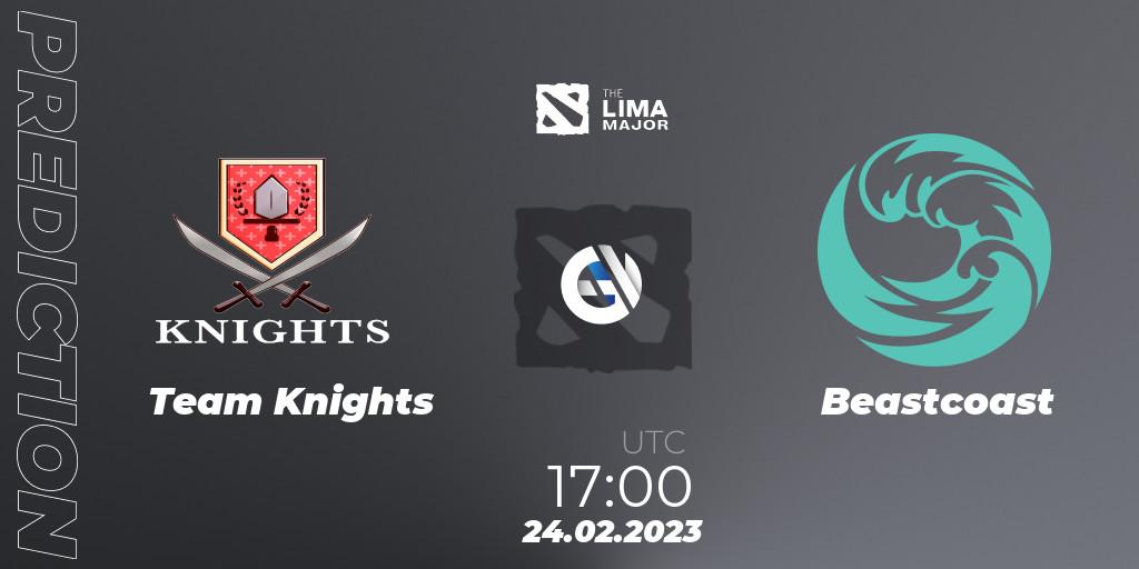 Team Knights contre Beastcoast : prédiction de match. 24.02.23. Dota 2, The Lima Major 2023