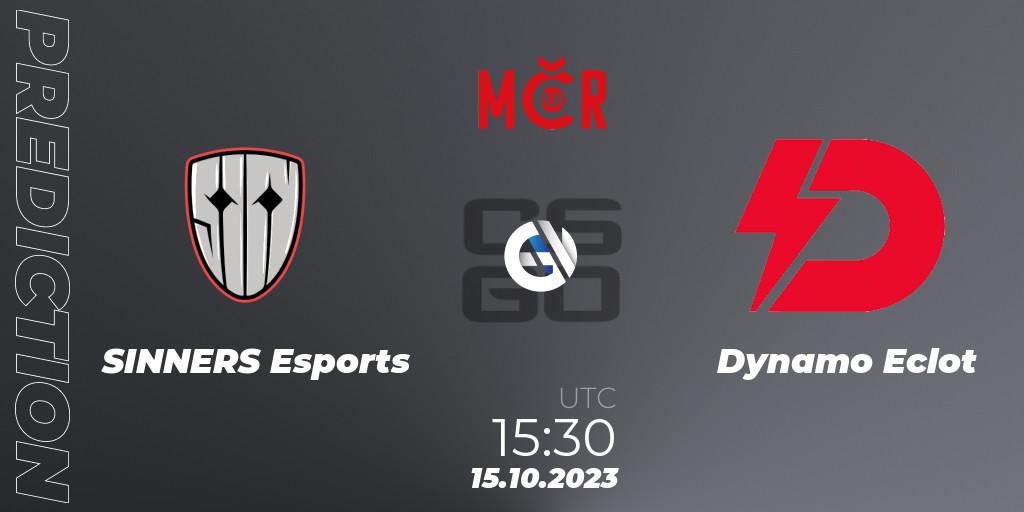 SINNERS Esports contre Dynamo Eclot : prédiction de match. 15.10.23. CS2 (CS:GO), Tipsport Cup Prague Fall 2023