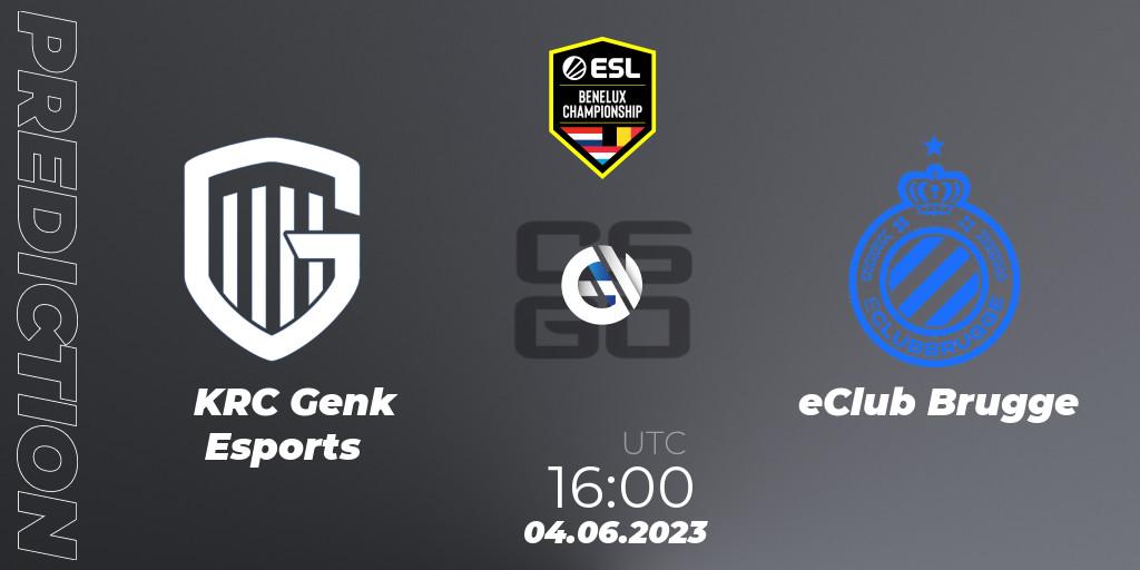 KRC Genk Esports contre eClub Brugge : prédiction de match. 04.06.23. CS2 (CS:GO), ESL Benelux Championship Spring 2023