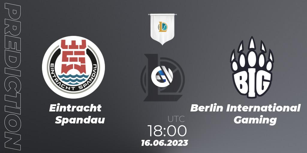 Eintracht Spandau contre Berlin International Gaming : prédiction de match. 16.06.23. LoL, Prime League Summer 2023 - Group Stage