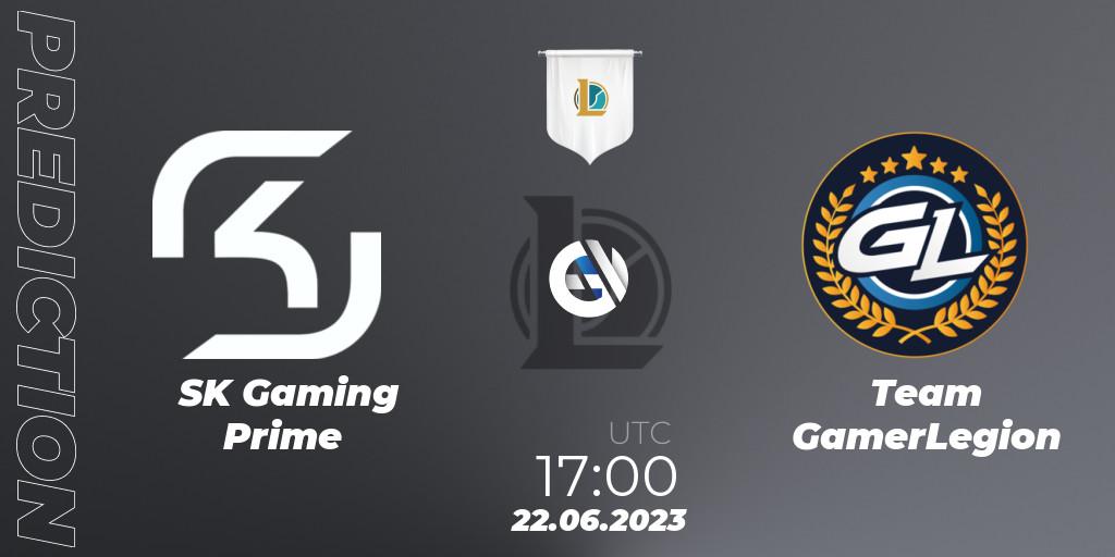 SK Gaming Prime contre Team GamerLegion : prédiction de match. 22.06.23. LoL, Prime League Summer 2023 - Group Stage