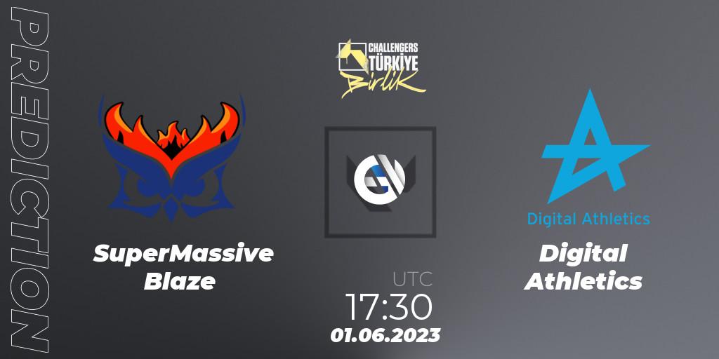 SuperMassive Blaze contre Digital Athletics : prédiction de match. 01.06.23. VALORANT, VALORANT Challengers 2023 Turkey: Birlik Split 2 - Playoffs