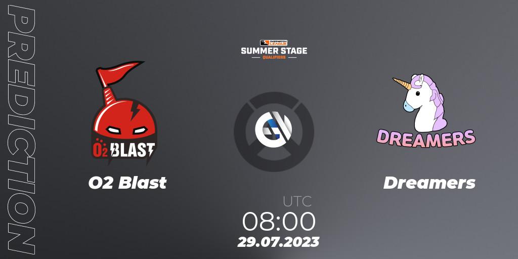 O2 Blast contre Dreamers : prédiction de match. 29.07.23. Overwatch, Overwatch League 2023 - Summer Stage Qualifiers