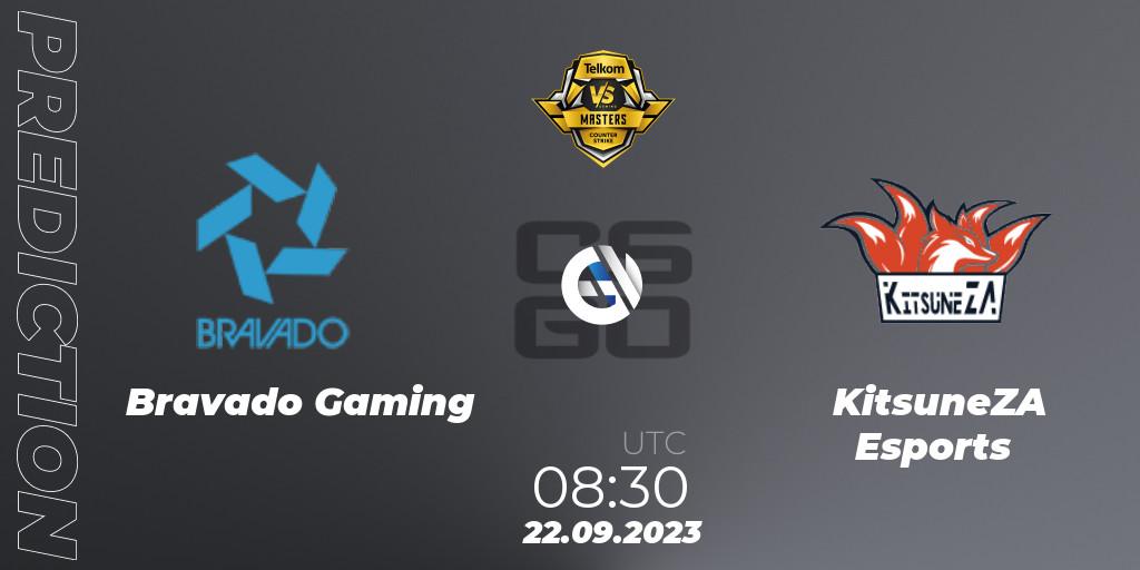 Bravado Gaming contre KitsuneZA Esports : prédiction de match. 22.09.2023 at 08:30. Counter-Strike (CS2), VS Gaming League Masters 2023