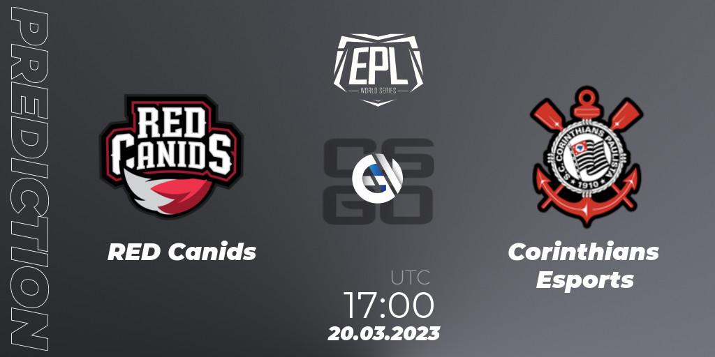RED Canids contre Corinthians Esports : prédiction de match. 20.03.23. CS2 (CS:GO), EPL World Series: Americas Season 3