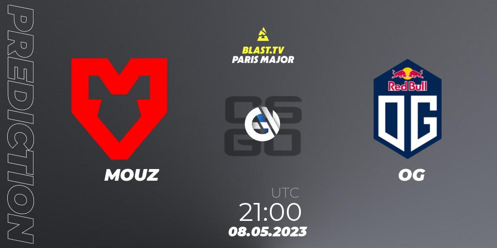 MOUZ contre OG : prédiction de match. 08.05.23. CS2 (CS:GO), BLAST Paris Major 2023 Challengers Stage