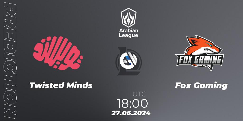 Twisted Minds contre Fox Gaming : prédiction de match. 26.06.2024 at 21:00. LoL, Arabian League Summer 2024
