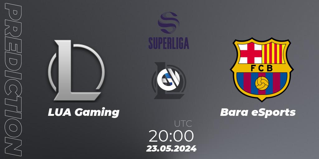 LUA Gaming contre Barça eSports : prédiction de match. 23.05.2024 at 20:00. LoL, LVP Superliga Summer 2024