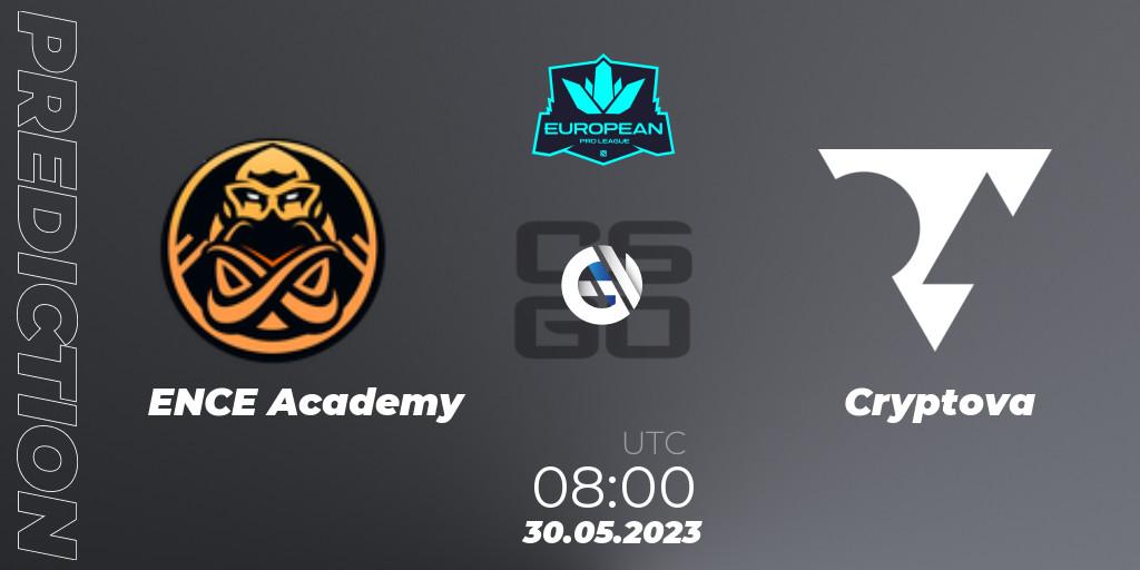 ENCE Academy contre Cryptova : prédiction de match. 30.05.23. CS2 (CS:GO), European Pro League Season 8