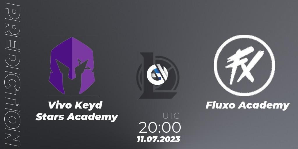 Vivo Keyd Stars Academy contre Fluxo Academy : prédiction de match. 11.07.2023 at 20:00. LoL, CBLOL Academy Split 2 2023 - Group Stage