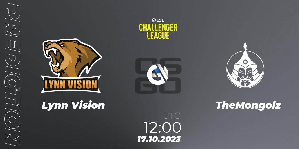 Lynn Vision contre TheMongolz : prédiction de match. 09.12.2023 at 12:00. Counter-Strike (CS2), ESL Challenger League Season 46: Asia-Pacific