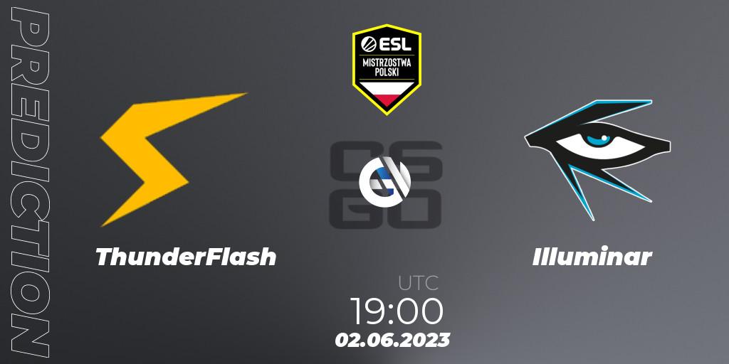 ThunderFlash contre Illuminar : prédiction de match. 02.06.23. CS2 (CS:GO), ESL Mistrzostwa Polski Spring 2023