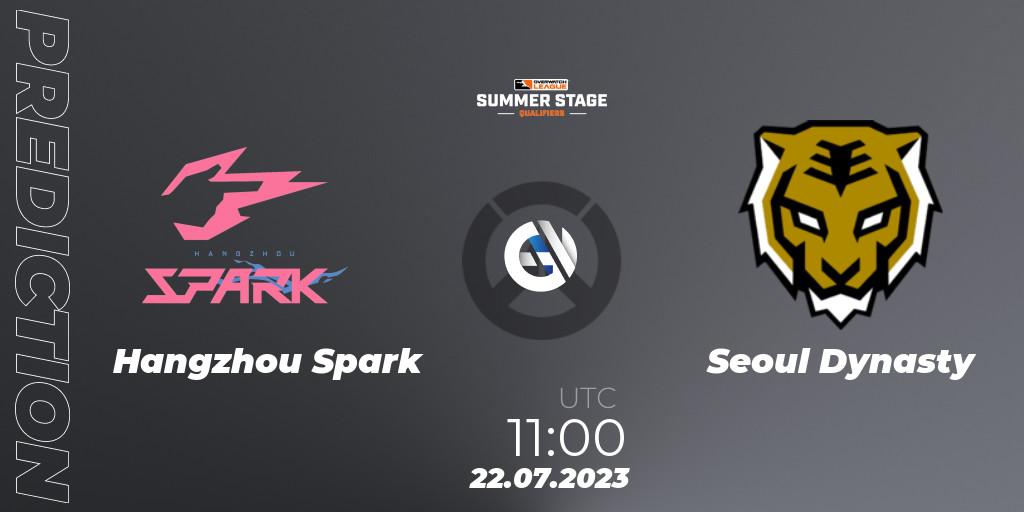 Hangzhou Spark contre Seoul Dynasty : prédiction de match. 22.07.2023 at 11:30. Overwatch, Overwatch League 2023 - Summer Stage Qualifiers
