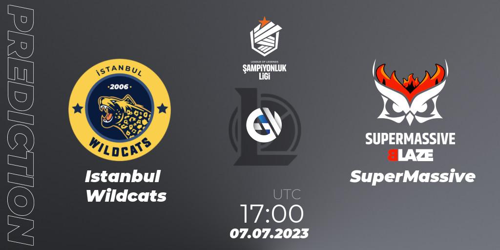 Istanbul Wildcats contre SuperMassive : prédiction de match. 07.07.2023 at 17:00. LoL, TCL Summer 2023 - Group Stage
