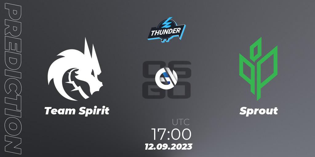 Team Spirit contre Sprout : prédiction de match. 12.09.23. CS2 (CS:GO), Thunderpick World Championship 2023: European Series #2