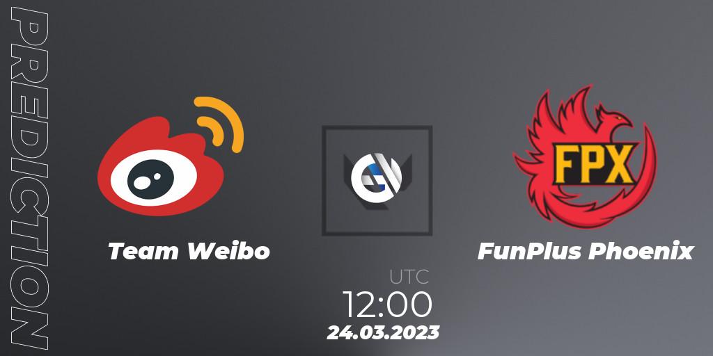Team Weibo contre FunPlus Phoenix : prédiction de match. 24.03.23. VALORANT, FGC Valorant Invitational 2023: Act 1