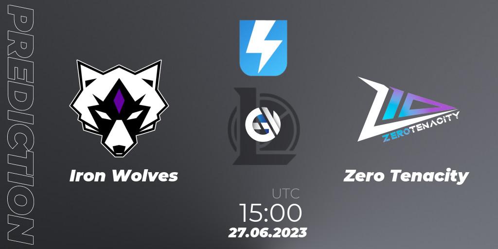 Iron Wolves contre Zero Tenacity : prédiction de match. 27.06.2023 at 19:00. LoL, Ultraliga Season 10 2023 Regular Season