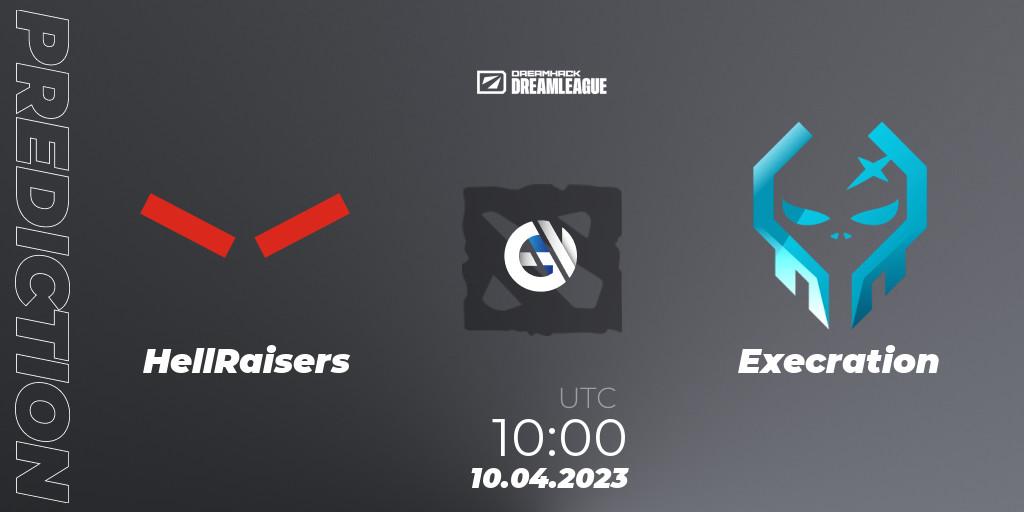 ex-HellRaisers contre Execration : prédiction de match. 10.04.2023 at 10:01. Dota 2, DreamLeague Season 19 - Group Stage 1