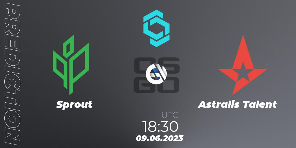 Sprout contre Astralis Talent : prédiction de match. 09.06.23. CS2 (CS:GO), CCT North Europe Series 5