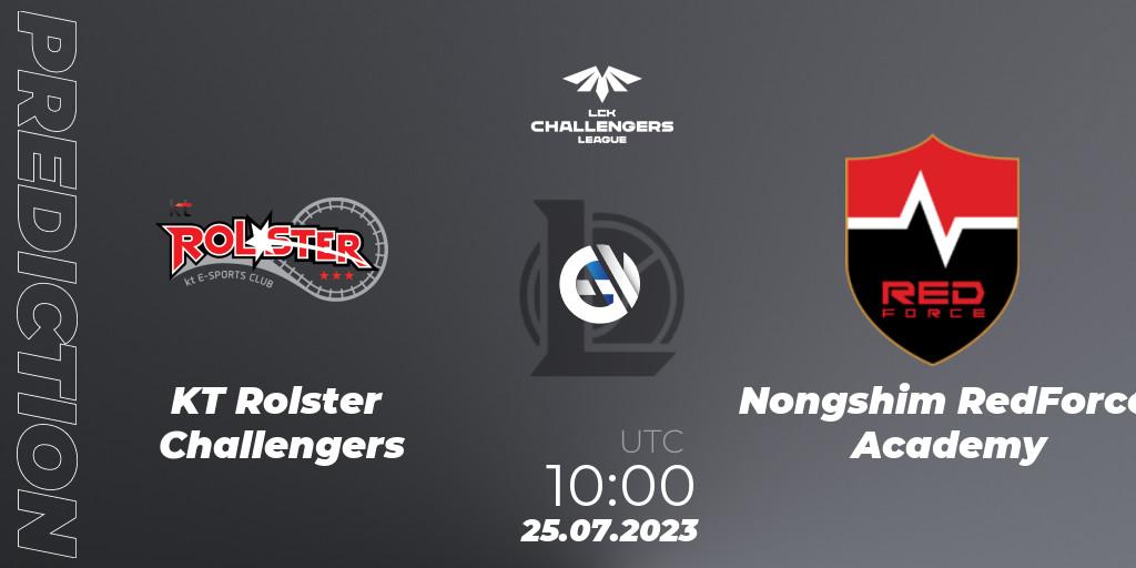 KT Rolster Challengers contre Nongshim RedForce Academy : prédiction de match. 25.07.23. LoL, LCK Challengers League 2023 Summer - Group Stage