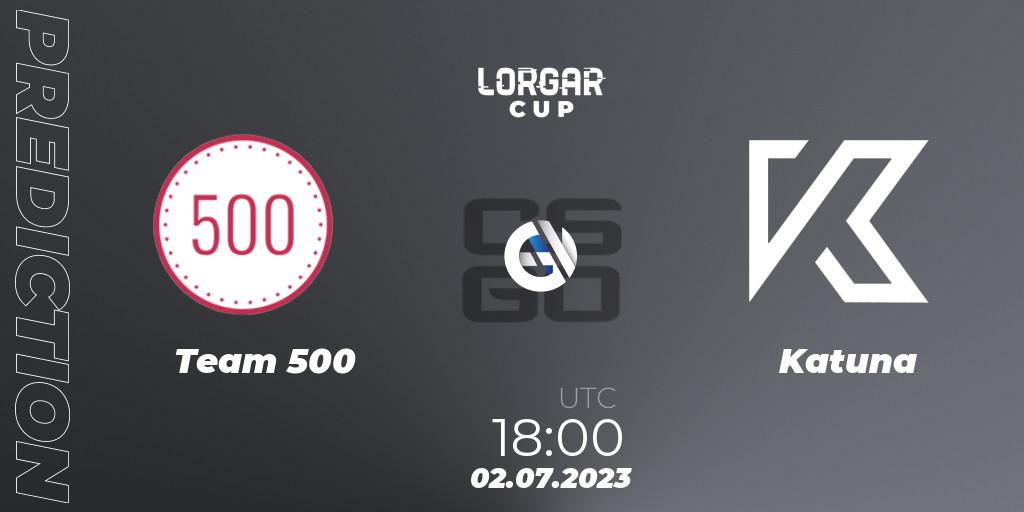 Team 500 contre Katuna : prédiction de match. 02.07.23. CS2 (CS:GO), Lorgar Cup
