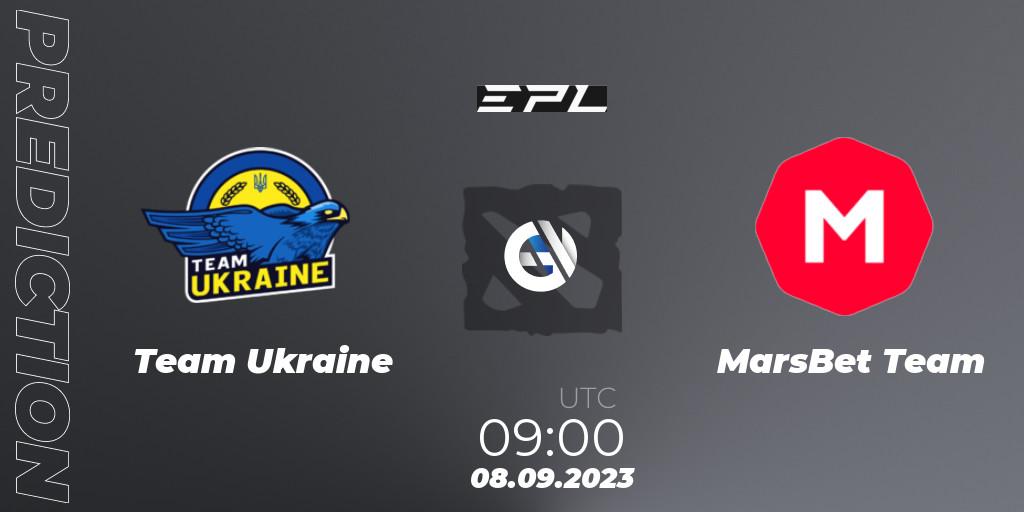 Team Ukraine contre MarsBet Team : prédiction de match. 08.09.23. Dota 2, European Pro League Season 12