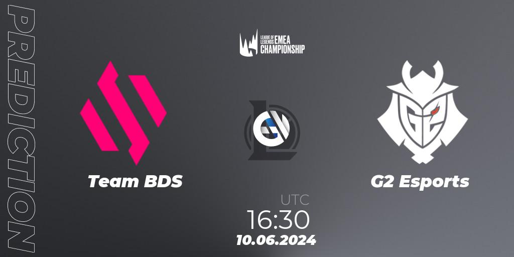Team BDS contre G2 Esports : prédiction de match. 10.06.2024 at 16:30. LoL, LEC Summer 2024 - Regular Season