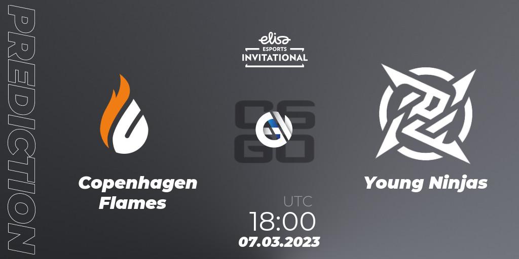 Copenhagen Flames contre Young Ninjas : prédiction de match. 07.03.23. CS2 (CS:GO), Elisa Invitational Winter 2023
