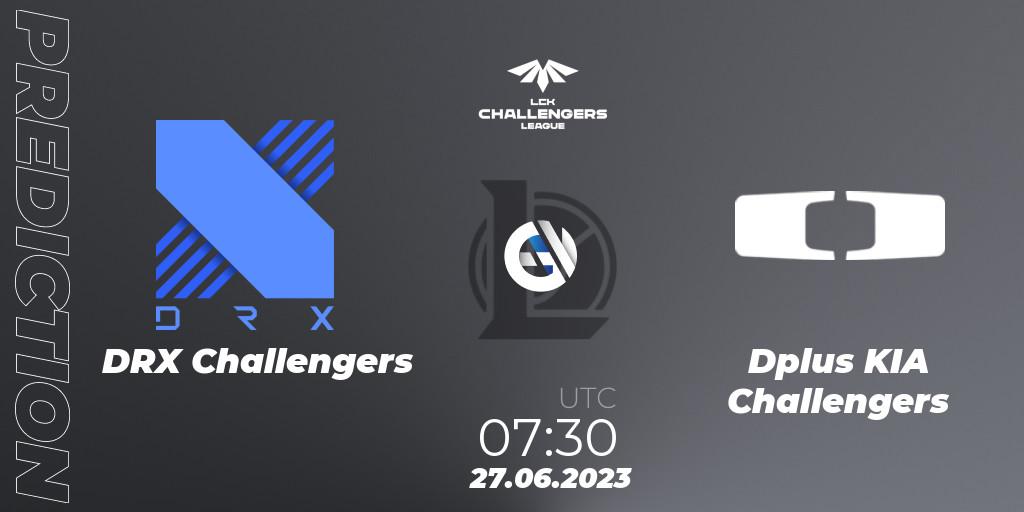 DRX Challengers contre Dplus KIA Challengers : prédiction de match. 27.06.23. LoL, LCK Challengers League 2023 Summer - Group Stage
