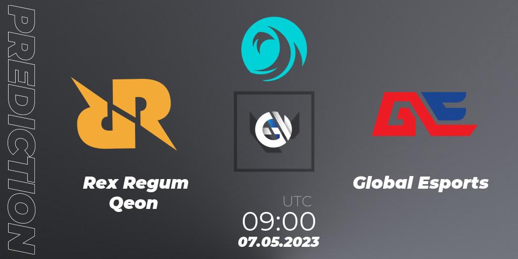 Rex Regum Qeon contre Global Esports : prédiction de match. 07.05.23. VALORANT, VCT 2023: Pacific League
