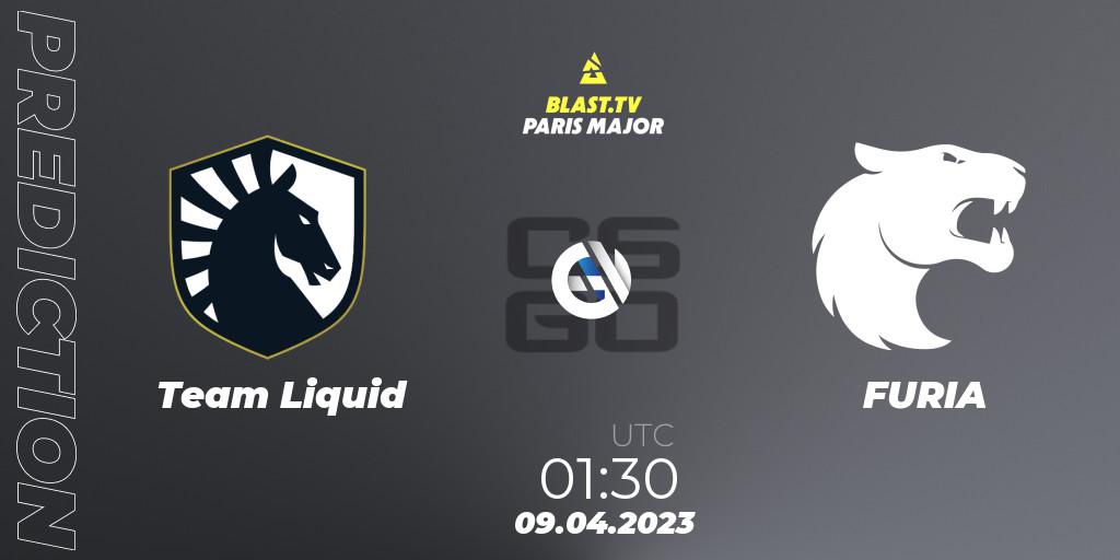 Team Liquid contre FURIA : prédiction de match. 09.04.23. CS2 (CS:GO), BLAST.tv Paris Major 2023 Americas RMR