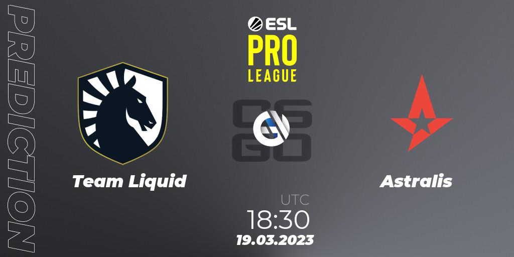 Team Liquid contre Astralis : prédiction de match. 19.03.23. CS2 (CS:GO), ESL Pro League Season 17