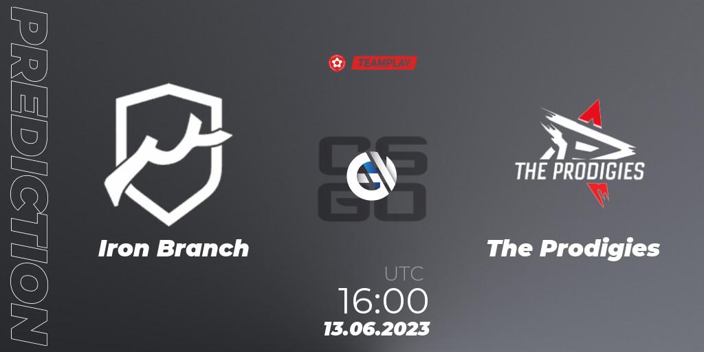 Iron Branch contre The Prodigies : prédiction de match. 13.06.23. CS2 (CS:GO), LEON x TEAMPLAY Season 1