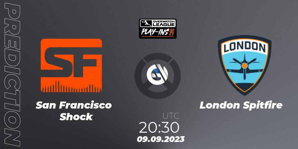 San Francisco Shock contre London Spitfire : prédiction de match. 09.09.23. Overwatch, Overwatch League 2023 - Play-Ins