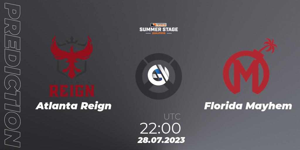 Atlanta Reign contre Florida Mayhem : prédiction de match. 28.07.23. Overwatch, Overwatch League 2023 - Summer Stage Qualifiers