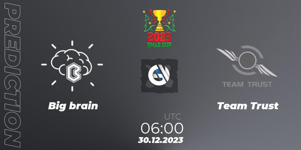 Big brain contre Team Trust : prédiction de match. 30.12.23. Dota 2, Xmas Cup 2023