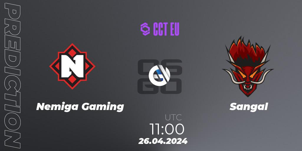 Nemiga Gaming contre Sangal : prédiction de match. 26.04.24. CS2 (CS:GO), CCT Season 2 Europe Series 1