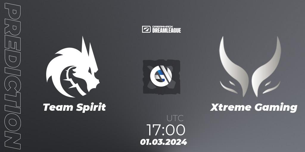Team Spirit contre Xtreme Gaming : prédiction de match. 09.03.24. Dota 2, DreamLeague Season 22