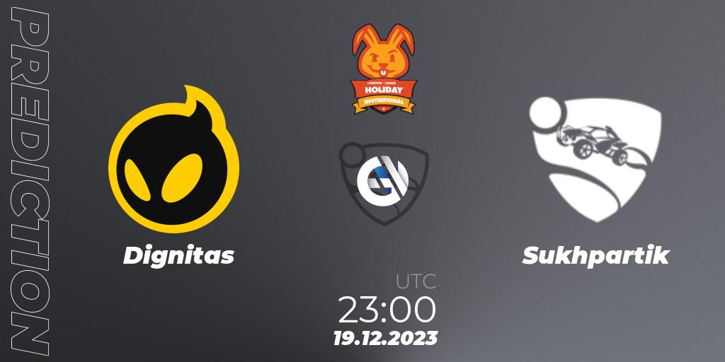 Dignitas contre Sukhpartik : prédiction de match. 19.12.2023 at 23:00. Rocket League, OXG Holiday Invitational