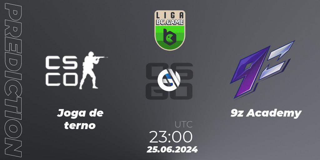 Joga de terno contre 9z Academy : prédiction de match. 25.06.2024 at 23:00. Counter-Strike (CS2), Dust2 Brasil Liga Season 3: Division 2