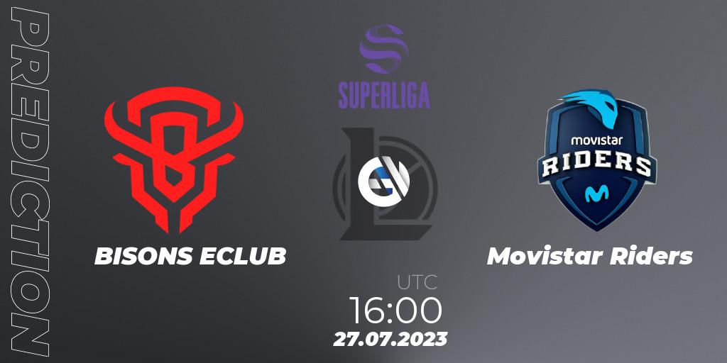 BISONS ECLUB contre Movistar Riders : prédiction de match. 27.07.23. LoL, LVP Superliga Summer 2023 - Playoffs