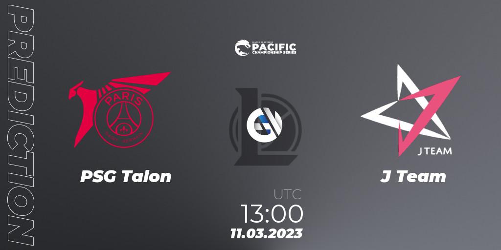 PSG Talon contre J Team : prédiction de match. 11.03.23. LoL, PCS Spring 2023 - Group Stage