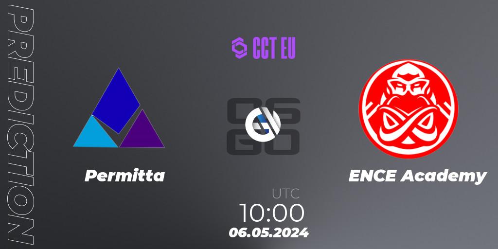 Permitta contre ENCE Academy : prédiction de match. 06.05.2024 at 10:00. Counter-Strike (CS2), CCT Season 2 Europe Series 2 