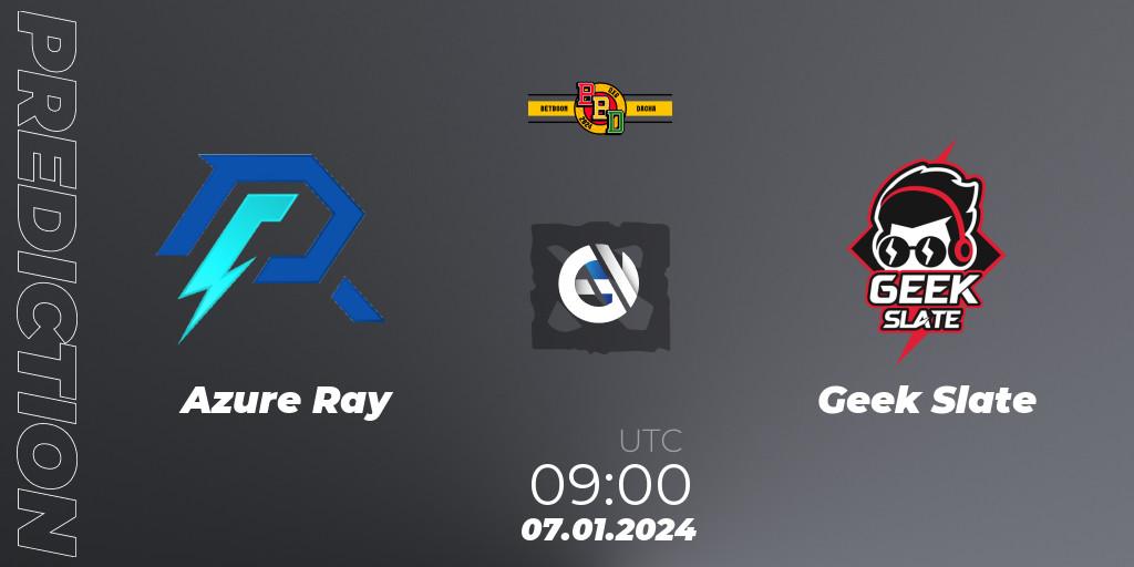 Azure Ray contre Geek Slate : prédiction de match. 07.01.24. Dota 2, BetBoom Dacha Dubai 2024: SEA and CN Closed Qualifier