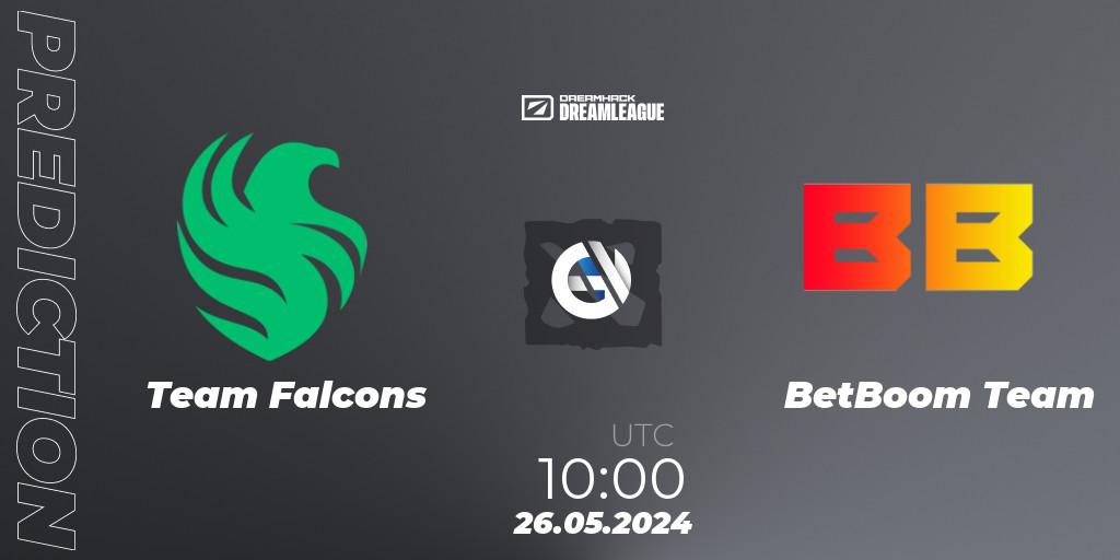 Team Falcons contre BetBoom Team : prédiction de match. 26.05.2024 at 10:00. Dota 2, DreamLeague Season 23