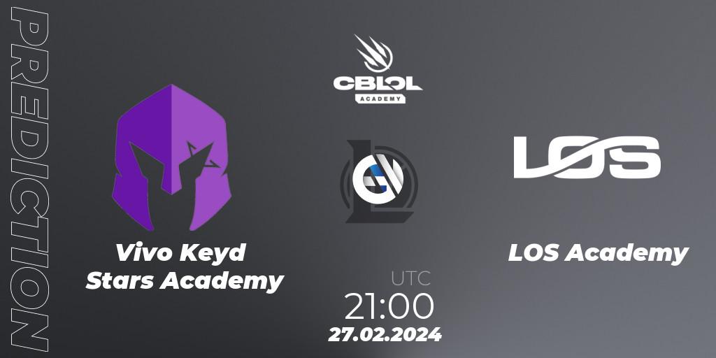 Vivo Keyd Stars Academy contre LOS Academy : prédiction de match. 27.02.24. LoL, CBLOL Academy Split 1 2024
